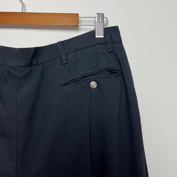 Vintage DOLCE and CABBANA Made in Italy Black High Waist Straight Trousers Pants - Picture 6 of 13